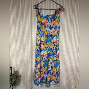 Floral Multicolor Maxi Dress